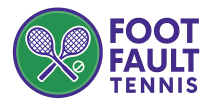 foot fault tennis sock logo